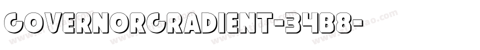 GovernorGradient-34B8字体转换