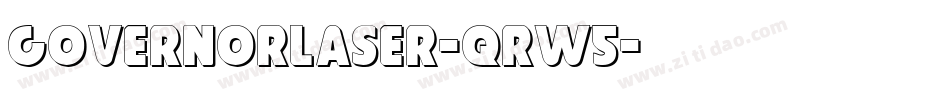 GovernorLaser-qrw5字体转换
