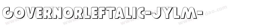 GovernorLeftalic-JYlM字体转换