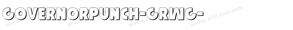 GovernorPunch-GRWg字体转换