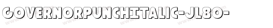 GovernorPunchItalic-jl80字体转换