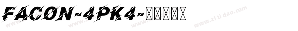 Facon-4pK4字体转换