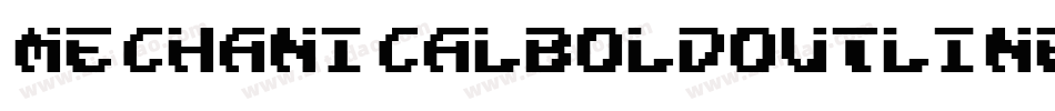 MechanicalBoldOutline-EYvz字体转换