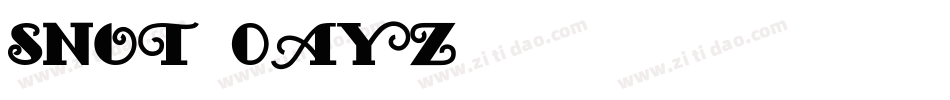 Snot-0ayz字体转换