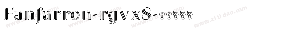 Fanfarron-rgvx8字体转换
