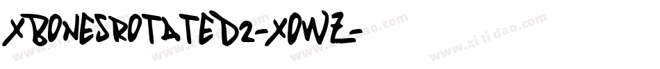 XbonesRotated2-XOwZ字体转换