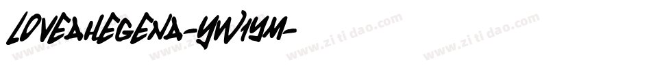 LoveaHegena-yw1YM字体转换