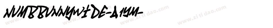 NumbbunnyWide-A1YM字体转换