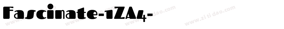 Fascinate-1ZA4字体转换