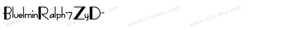 BluelminRalph-7ZyD字体转换