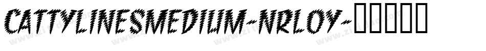 CattylinesMedium-nRL0Y字体转换