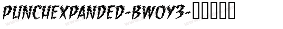 PunchExpanded-BW0Y3字体转换