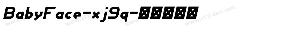 BabyFace-xj9q字体转换