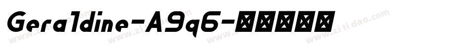 Geraldine-A9q6字体转换