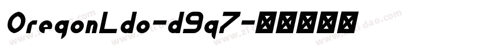 OregonLdo-d9q7字体转换