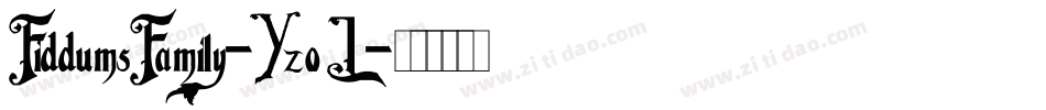 FiddumsFamily-YzoL字体转换