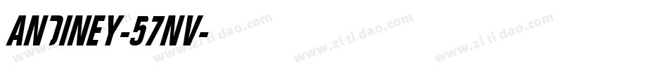 Andiney-57nv字体转换