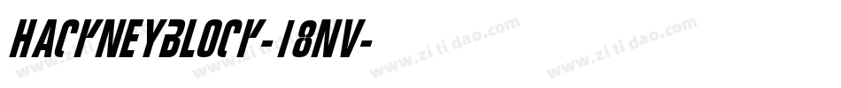 HackneyBlock-18nv字体转换