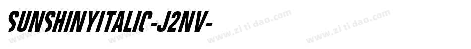 SunshinyItalic-j2nv字体转换