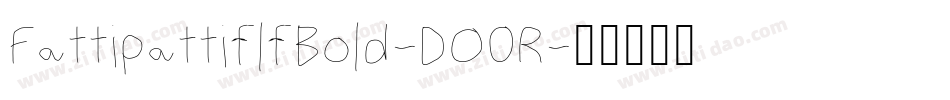 FattipattiflfBold-DO0R字体转换