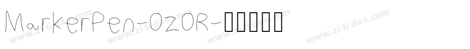 MarkerPen-0z0R字体转换