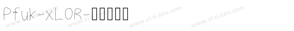 Pfuk-xL0R字体转换