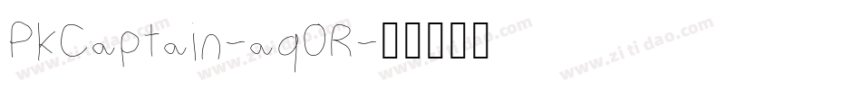PkCaptain-aq0R字体转换