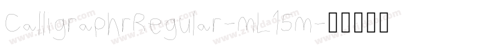 CalligraphrRegular-mL15m字体转换