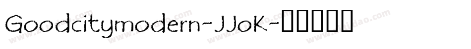 Goodcitymodern-JJoK字体转换