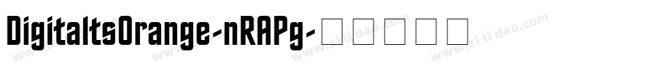 DigitaltsOrange-nRAPg字体转换