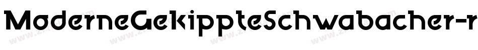 ModerneGekippteSchwabacher-r8PK字体转换