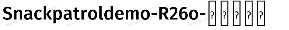 Snackpatroldemo-R26o字体转换