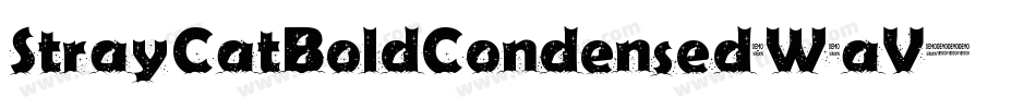 StrayCatBoldCondensed-W8aV字体转换