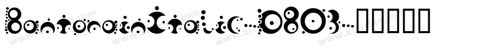 BantorainItalic-D803字体转换