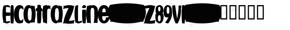 ElcatrazLine-z89Vl字体转换