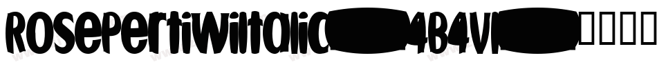 RosePertiwiItalic-4B4Vl字体转换