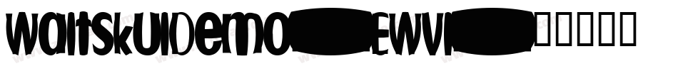 WaltskulDemo-EWVl字体转换