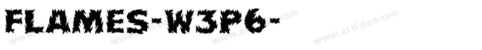 Flames-w3P6字体转换