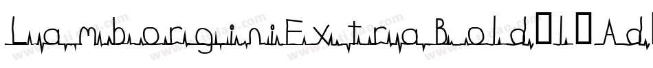 LamborginiExtraBold-l2Ad字体转换