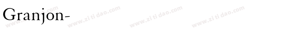 Granjon字体转换