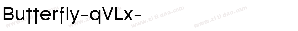 Butterfly-qVLx字体转换
