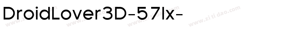 DroidLover3D-57lx字体转换