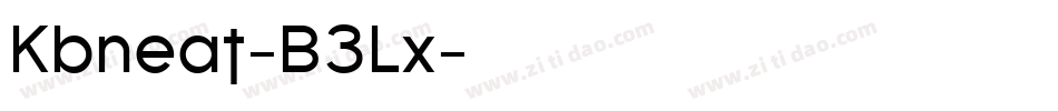 Kbneat-B3Lx字体转换