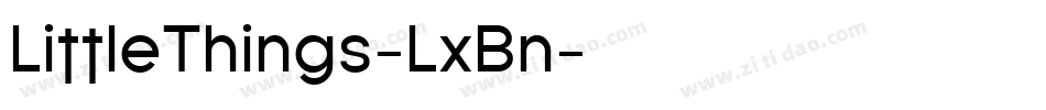 LittleThings-LxBn字体转换