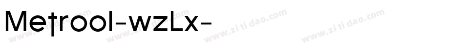 Metrool-wzLx字体转换