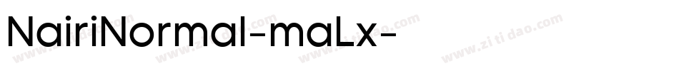 NairiNormal-maLx字体转换