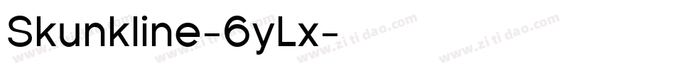 Skunkline-6yLx字体转换