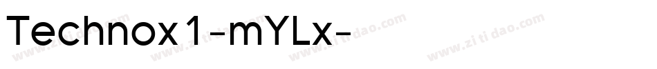 Technox1-mYLx字体转换
