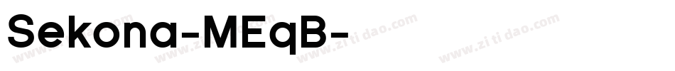 Sekona-MEqB字体转换