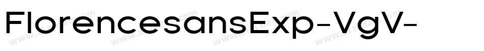 FlorencesansExp-VgV字体转换